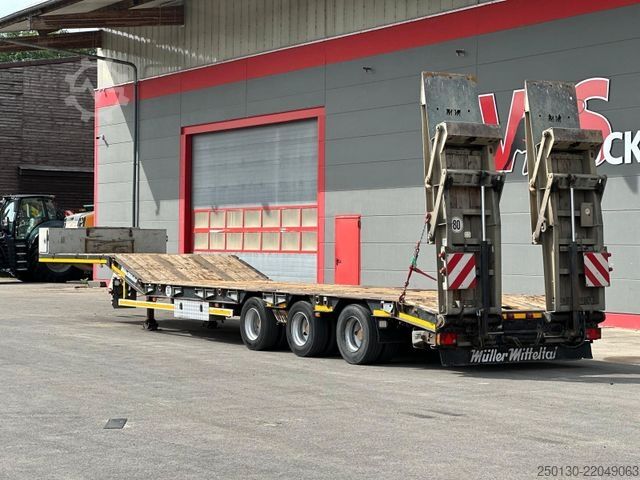 Низькорамний напівпричіп MÜLLER-MITTELTAL TS3 Profi 30,0 Tieflader mit NLA & hydr. Rampen