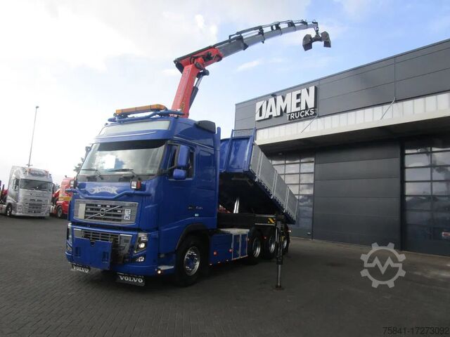 Самосвал с кран Volvo FH 16.540 8x4 Kipper + Palfinger PK 27002-SH E ...