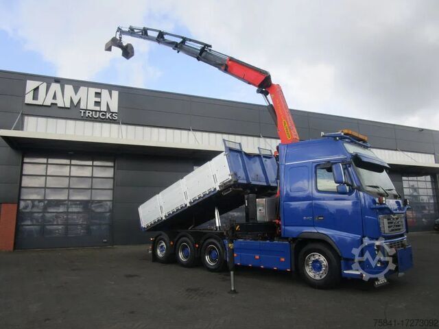 Ανατρεπόμενο όχημα με γερανό Volvo FH 16.540 8x4 Kipper + Palfinger PK 27002-SH E ...