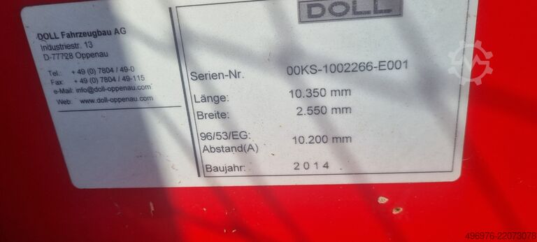 ημιρυμουλκούμενο κορμοφόρο DOLL EXTE