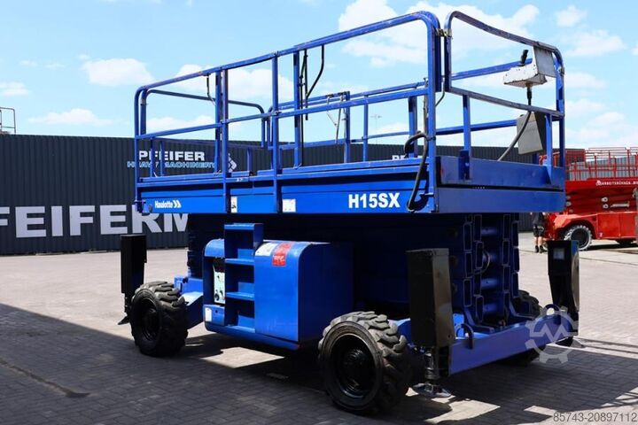 Sakseløft Haulotte H15SX Diesel, 4x4 Drive 15 Working Height, 500kg C