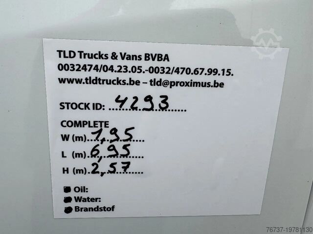 Dobozos kisteherautó Mercedes-Benz Sprinter 316 **MAXI-EURO 5**