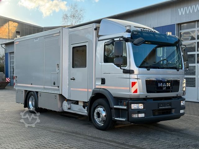 Vacuum tank truck MAN TGM 15.290 Kanalreiniger HD Pumpe Müller Aufbau