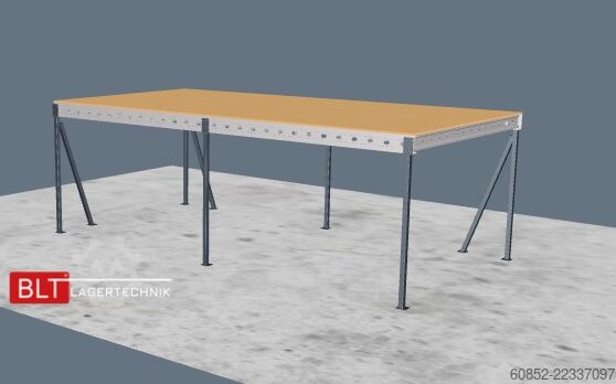 Lagringsplattform 5x10m Lagerbühne , Belastung : 500kg/qm Unterkante: 3m ,ca. 50qm , Systembühne