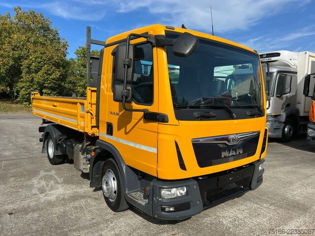 Carrinha basculante trilateral MAN 8.180 K Kipper MEILLER 3-Seiten 4 m*3-Sitzer*AHK