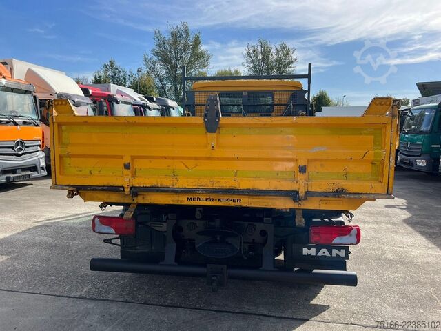 Furgão basculante MAN 8.180 K Kipper MEILLER 3-Seiten 4 m*3-Sitzer*AHK