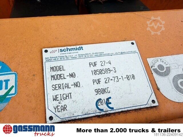 Landmaschine Schmidt PVF 27-4 Schneeräumschild