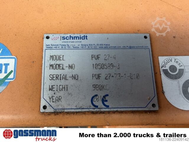 Máy nông nghiệp Schmidt PVF 27-4 Schneeräumschild