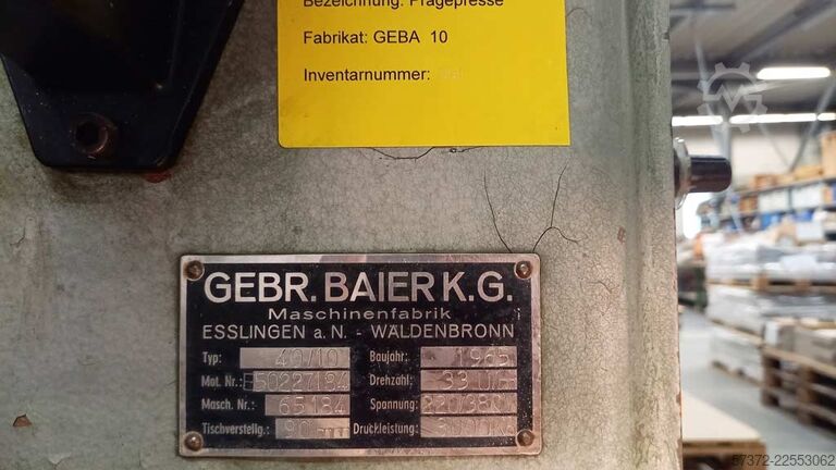  Baier GEBA 40/10