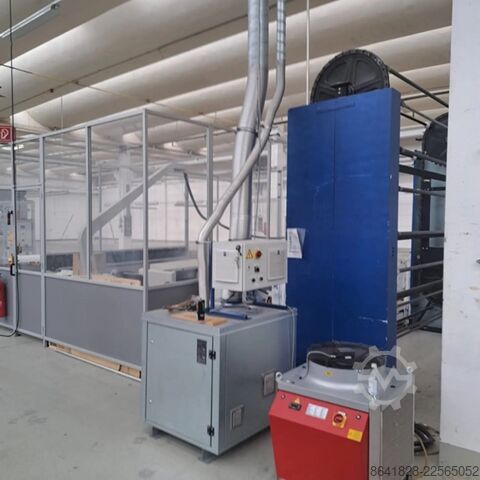 Máquina de corte de tecidos Trotec inkl. JQS Querimat, Sigama C-13 SP 4000, Vent Set SP 3000, Querimat QSV