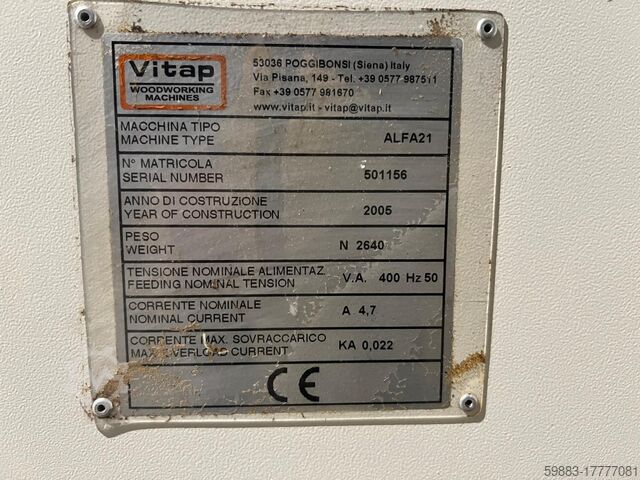 Mehrspindelbohrmaschine Vitap Alfa 21