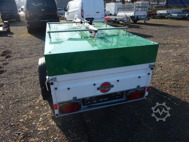 বক্স ট্রেলার STEMA FT 8.5-20- 10.1 mit Deckel Chemie Leipzig Fan