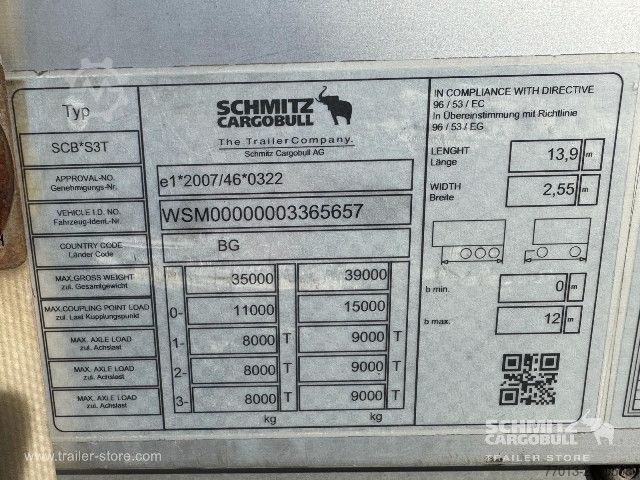 Otvorena poluprikolica sa ceradom Schmitz Cargobull Curtainsider Standard