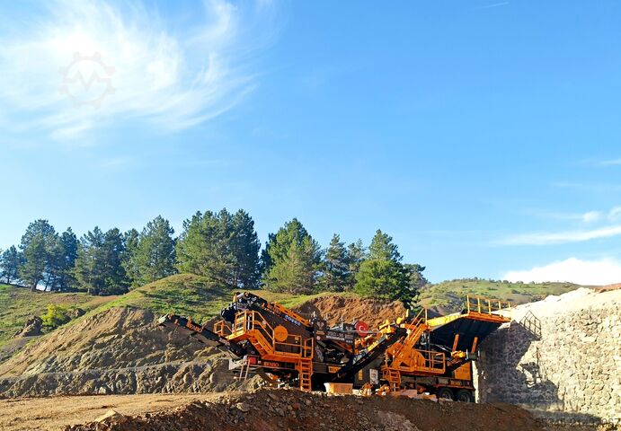 Breekinstallatie/mobiele breekinstallatie FABO Mobile Crushing Plant Mobile Impact Crusher PRO-90