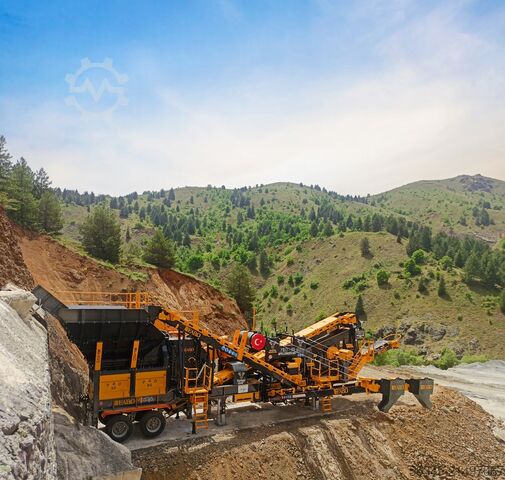 Breekinstallatie/mobiele breekinstallatie FABO Mobile Crushing Plant Mobile Impact Crusher PRO-90