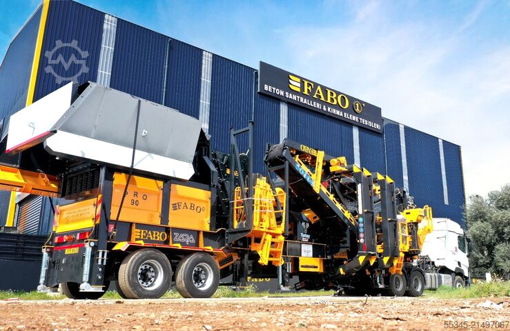 Breekinstallatie/mobiele breekinstallatie FABO Mobile Crushing Plant Mobile Impact Crusher PRO-90