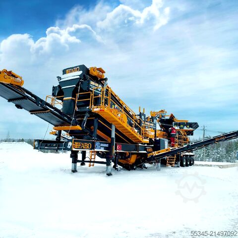 Brechanlage/Mobile Brechanlage FABO Mobile Crushing Plant Mobile Vertical Impact Crushing Plant