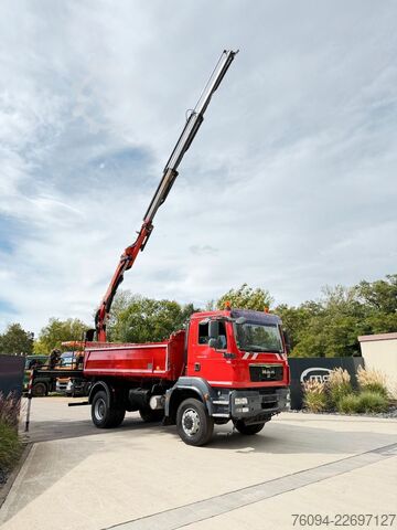 Кран, змонтований на вантажівці MAN TGM 18.290 4x4 Kipper KRAN 14m FUNK AHK