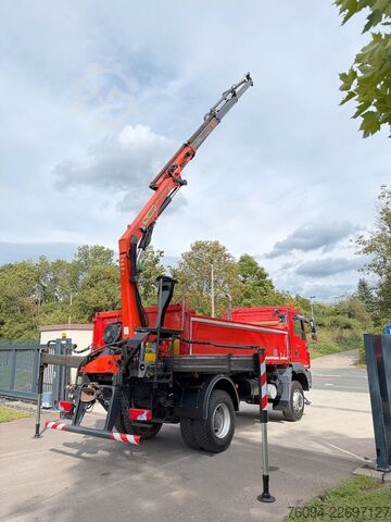 Кран, змонтований на вантажівці MAN TGM 18.290 4x4 Kipper KRAN 14m FUNK AHK