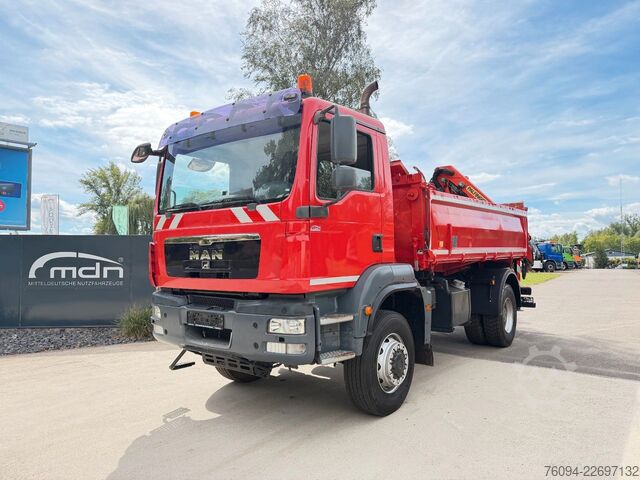 Саміоскид MAN TGM 18.290 4x4 Kipper KRAN 14m FUNK AHK