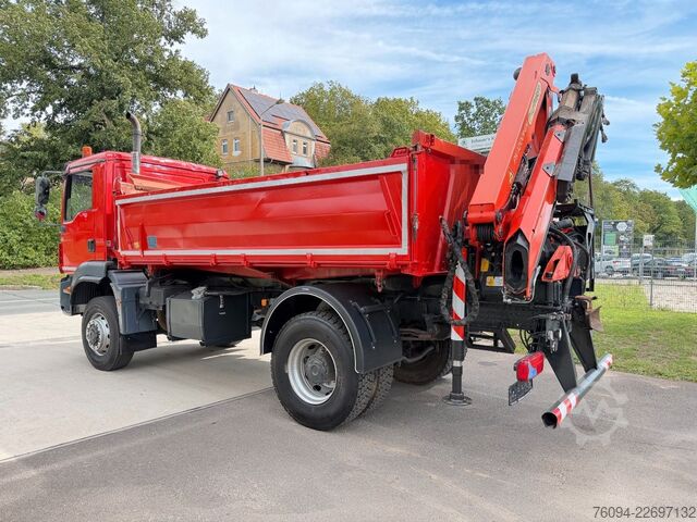 Саміоскид MAN TGM 18.290 4x4 Kipper KRAN 14m FUNK AHK
