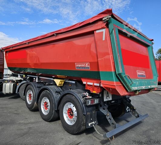 Semi-remorque benne LANGENDORF SKS-HS 24/30 Stahlrundmulde