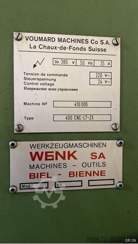 Internal and face grinding - external VOUMARD - TACCHELLA 400 CNC -1018 CNC