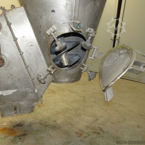 Misturador de aço inoxidável Nautamix de 1000 litros Nautamix MBX10