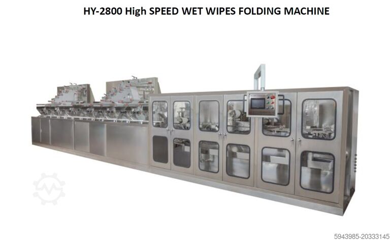 डिसइंफेक्शन वेट वाइप्स कन्वर्टिंग लाइन Quanzhou Huayang Machinery Manufacturing HY-2800 Full auto Disinfection Wet Wipes