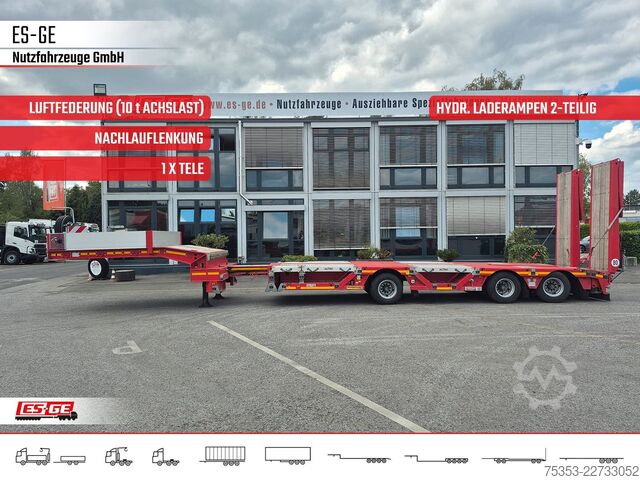 Нискорамно полуремарке FAYMONVILLE Multimax Satteltieflader (1+2) - nachlaufgelenkt