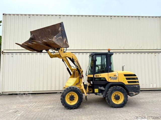 รถตักล้อยาง YANMAR V70S Schwenklader / 2017 BJ / Schaufel + Gabel