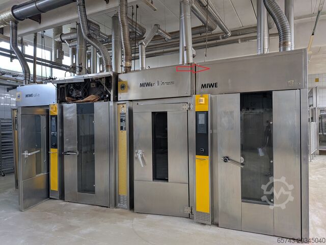 Horno rotativo de panadería con carro Miwe ROLL IN 6080