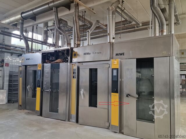 Horno rotativo de panadería con carro Miwe ROLL IN 6080