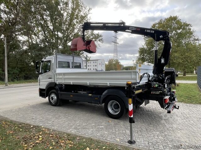 شاحنة قلابة ثلاثية الجوانب mercedes-benz Atego 1224 Dreiseitenkipper Kran Greifer *Klima*