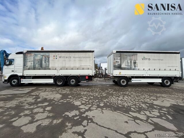 Teherautó platóval és ponyvával Volvo FH 420 Edscha/Schiebe/Globetrotter/Airtube