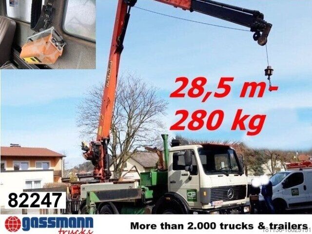 Camión de plataforma Mercedes-Benz 2635 6x4, V8, Heckkran Palfinger PK 28000, Funk,