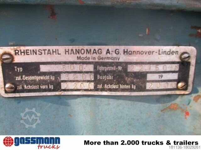 Kiti Hanomag Granit 500