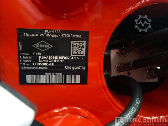 Unidade de corte Kuhn FC 9530 D-FF