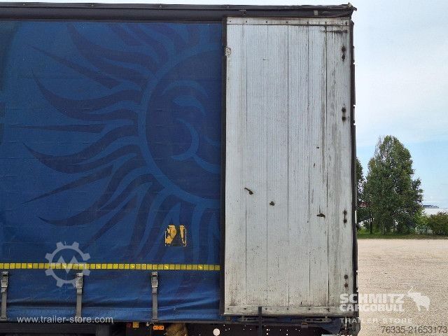 Open semitrailer with tarp Schmitz Cargobull Curtainsider Mega