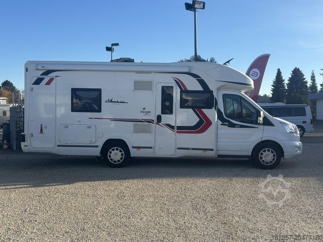 Gjysmë e integruar kamping-makinë CHALLENGER Mageo 357 Ford Premium Alarm, SAT/TV, Markise