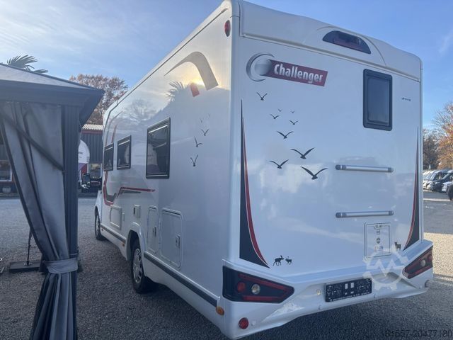 Gjysmë e integruar kamping-makinë CHALLENGER Mageo 357 Ford Premium Alarm, SAT/TV, Markise