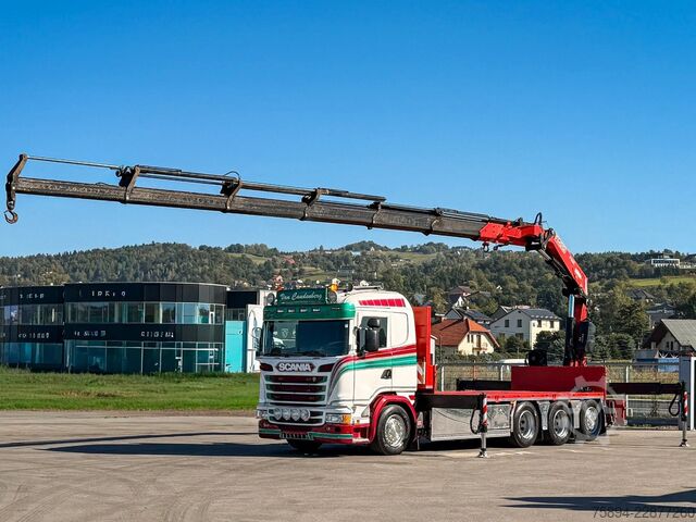 Grúa montada en camión SCANIA G450 Platform 6,40 m FASSI F365 RA.2.26 + Funk