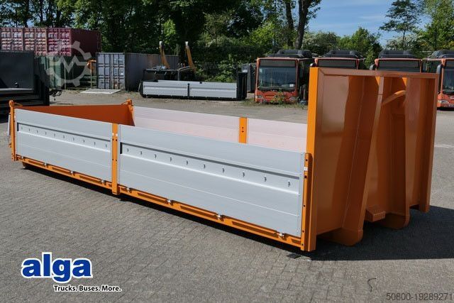 Caminhão basculante roll-off  alga, Abrollcontainer, Bordwände, Pendelklappe