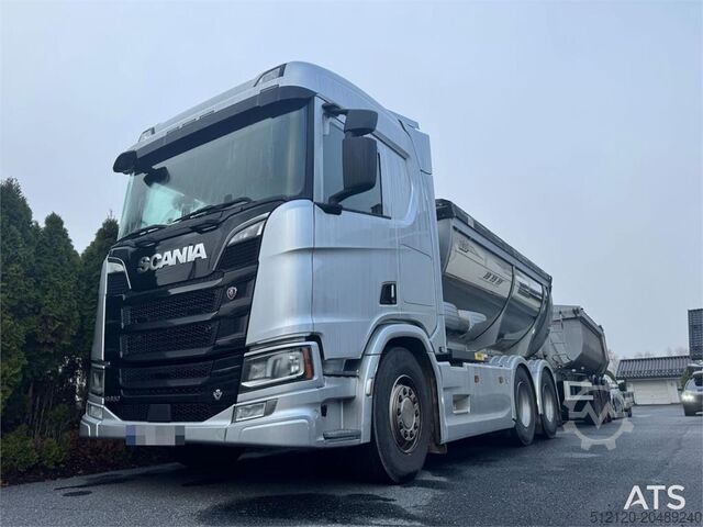 Damperli kamyon Scania R660 6x4 Asphalt Truck with Carnehl Asphalt Traile