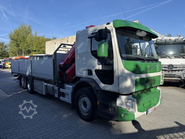 Кран, змонтований на вантажівці Volvo FE320 6X2 HMF 1620 K5 bis 18.50 Meter