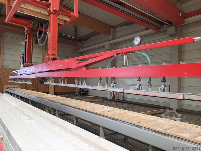 Vakum istifleme sistemi, portal vinç KAISER SBTE-F100-750/3.000, Hallenkran, Kran