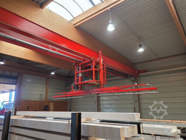 Vakum istifleme sistemi, portal vinç KAISER SBTE-F100-750/3.000, Hallenkran, Kran