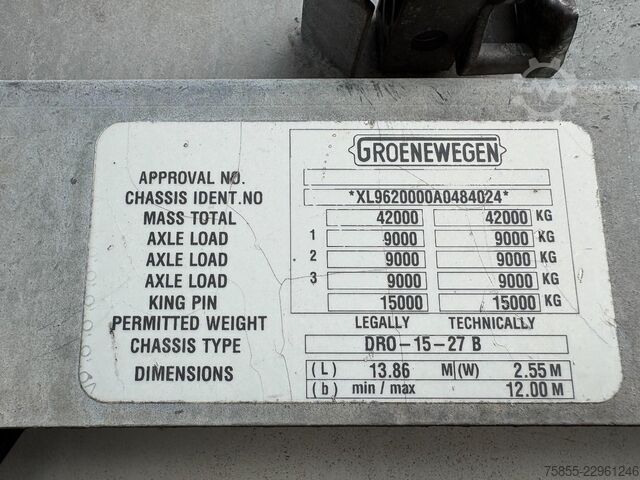 Kovček Groenewegen DRO-15-27 B 3-Axle Closed Box / Steering / BPW ...