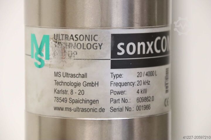 Ultrazvukový zvárací menič, ultrazvuková oscilátorová jednotka 4 kW MS Ultrasonic 20/4000L