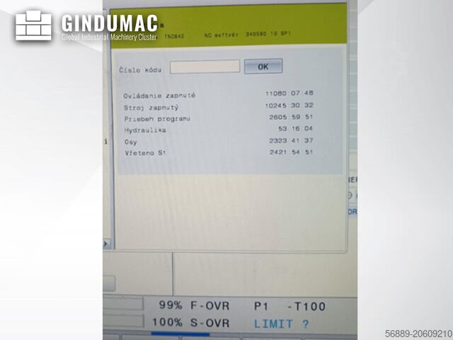 آلة الحفر (المعادن) TOS Varnsdorf WHQ 10 CNC